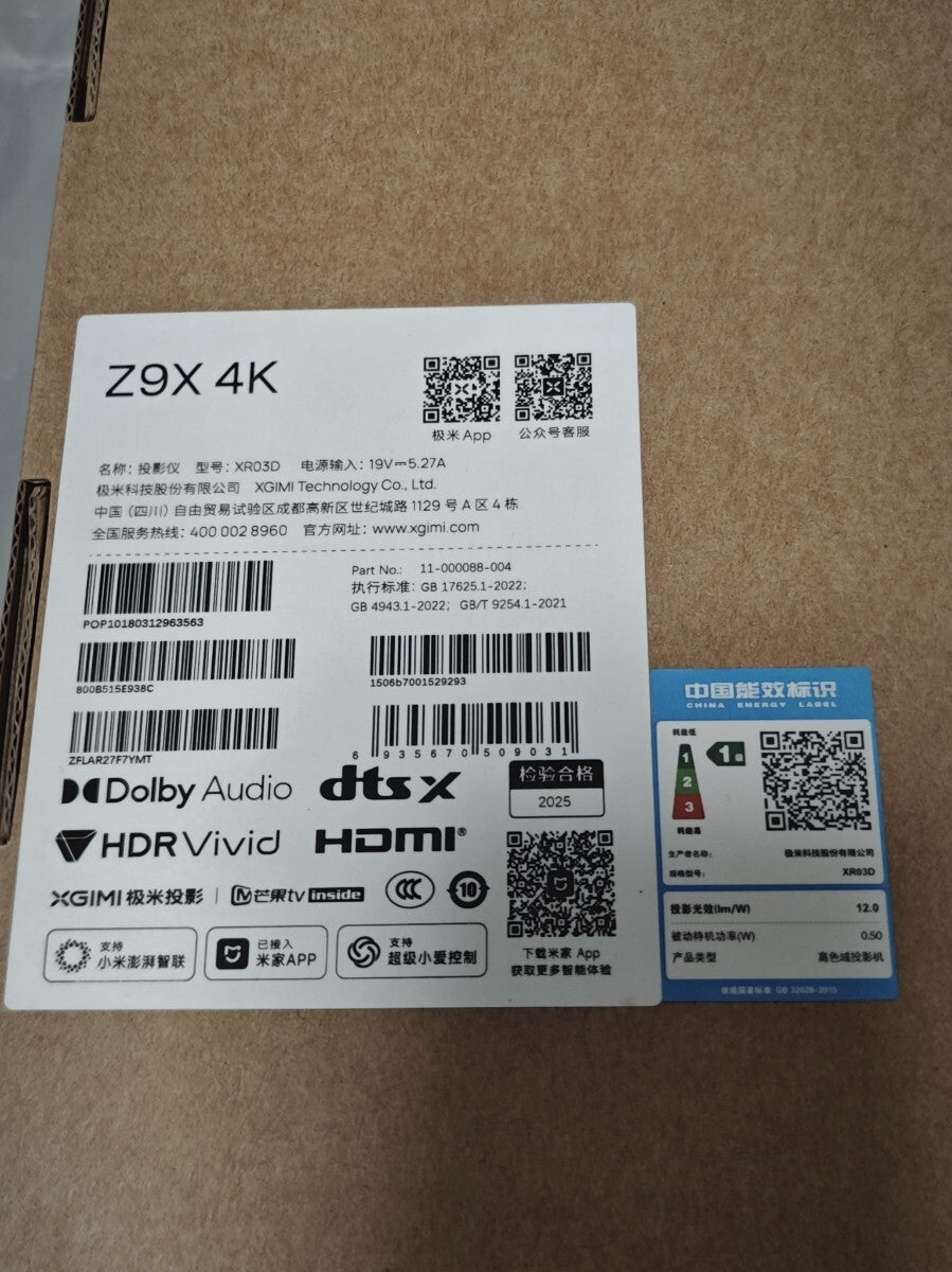 XGIMI Z9X Ultrathin 4K Projector [g1219697220]