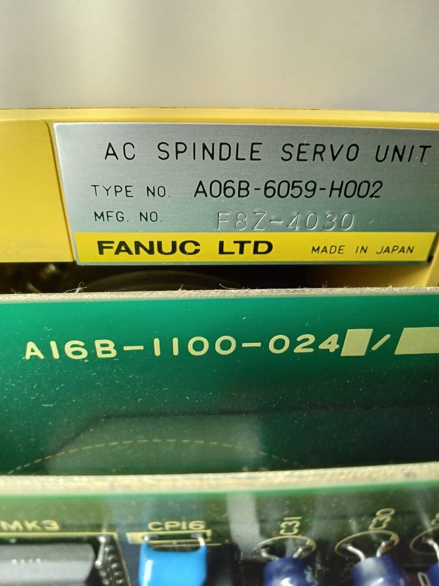 FANUC A06B-6059-H002 AC Spindle Servo Unit [v1101658263]