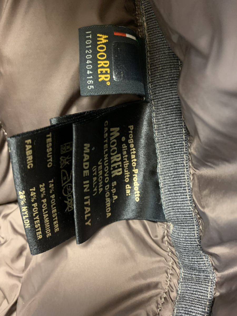 Moorer Verona Orione Down Coat Puffer Jacket Beige 44 IT0120404165 [d1105437497]