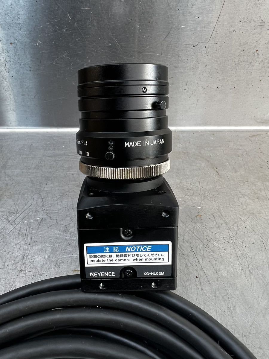 KEYENCE XG-HL02M Line Scan Camera 2048 Pixels f=50mm/F1.4 Lens [h1122372493]