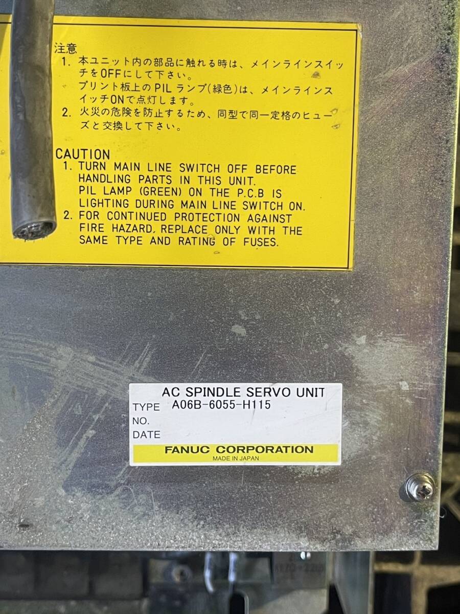 FANUC A06B-6055-H115 AC Spindle Servo Unit (untested) [h1171318195]