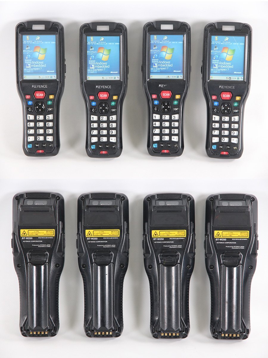 KEYENCE BT-W250 Barcode Reader Handy Terminal Set of 4 [p1182284182]