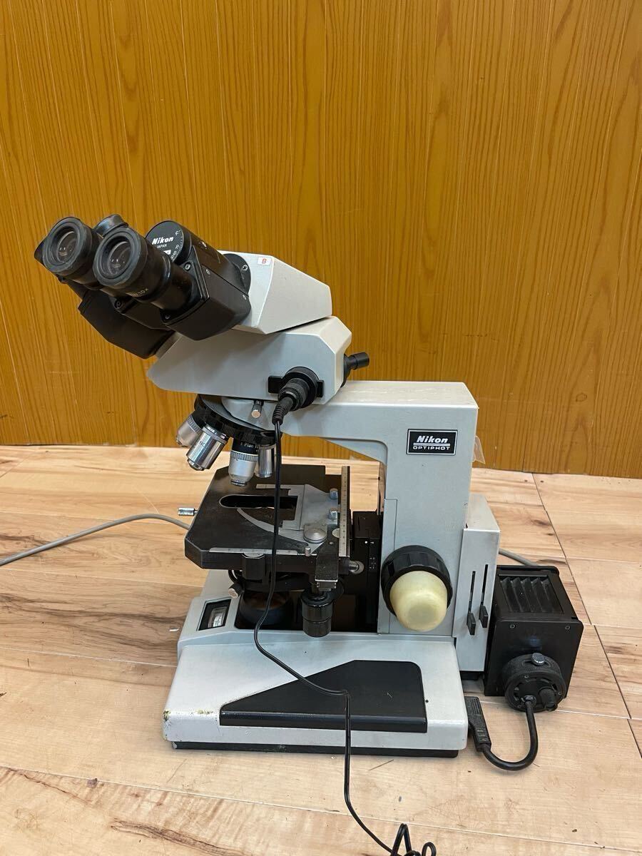 Nikon OPTIPHOT Microscope with CFW10x Eyepiece and Multiple Objective Lenses [w1185460184]