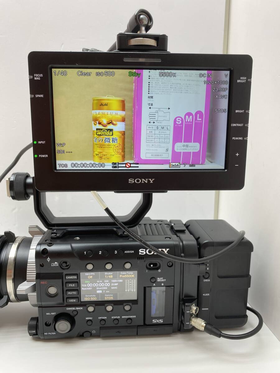Sony PMW-F55 CineAlta 4K Camera with DVF-L700 Viewfinder and AC-DN10 Adapter [q1197476801]