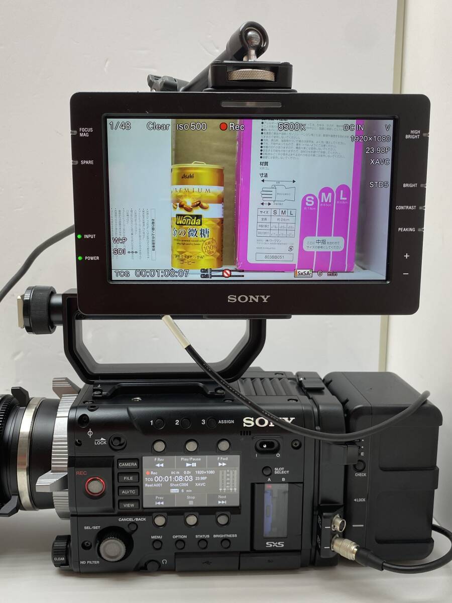 Sony PMW-F55 CineAlta 4K Camera with DVF-L700 Viewfinder and AC-DN10 Adapter [q1197476801]