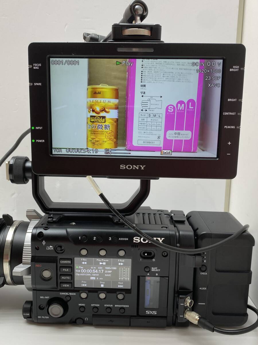 Sony PMW-F55 CineAlta 4K Camera with DVF-L700 Viewfinder and AC-DN10 Adapter [q1197476801]