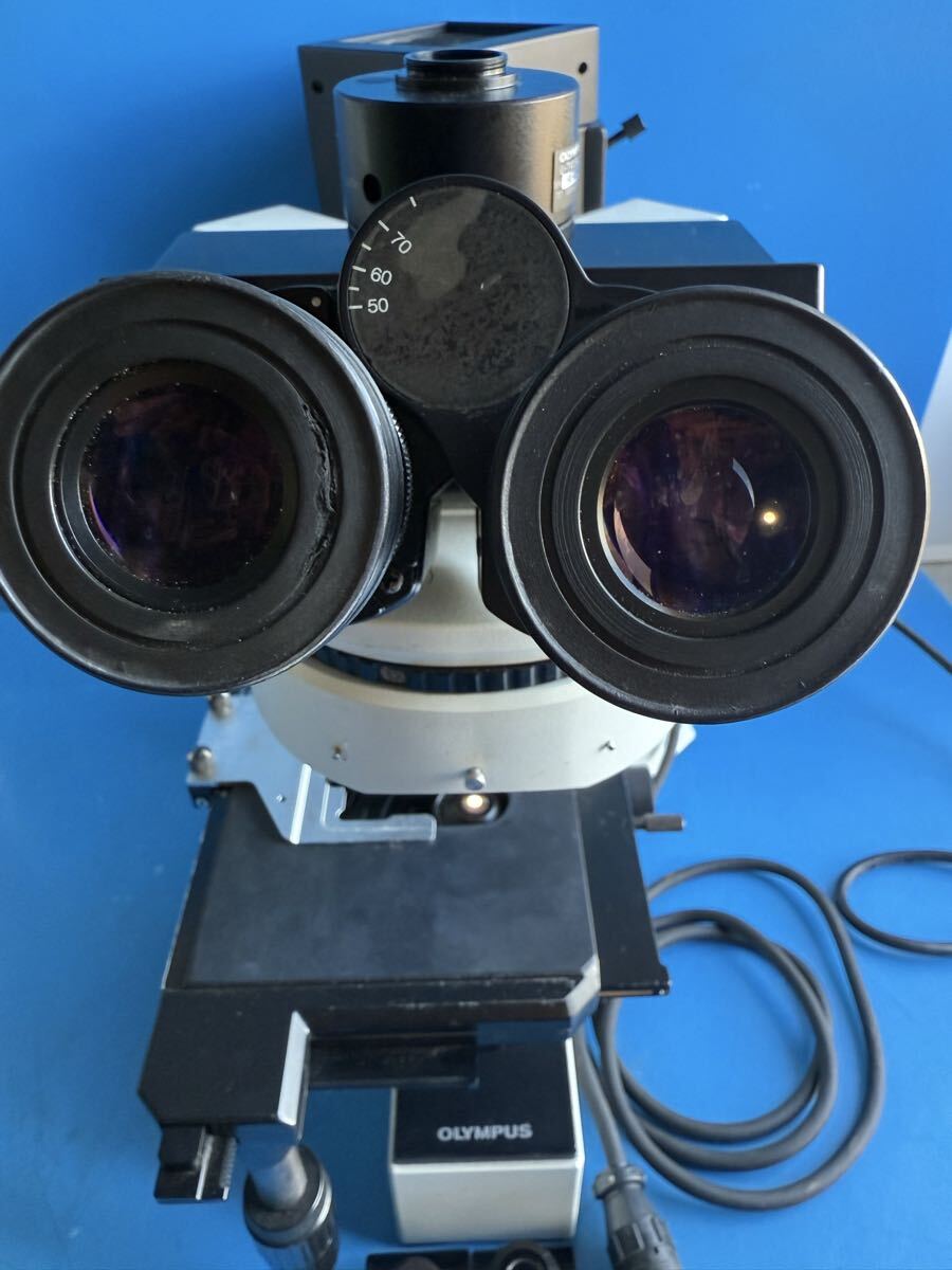 OLYMPUS BX60 Microscope OLYMPUS MPlanApo 2.5x/0.08 Lens OLYMPUS MPlanFLN 5x/0.15 Lens [q1199164004]