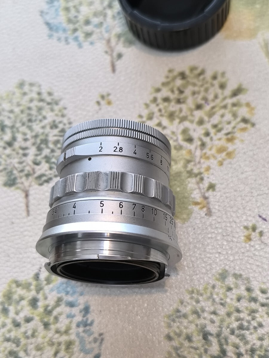 Rare item Leica Summicron 1:2/50 Reverse knurling Early Leica Summicron 50mm F2 fixed lens barrel [x1201000555]