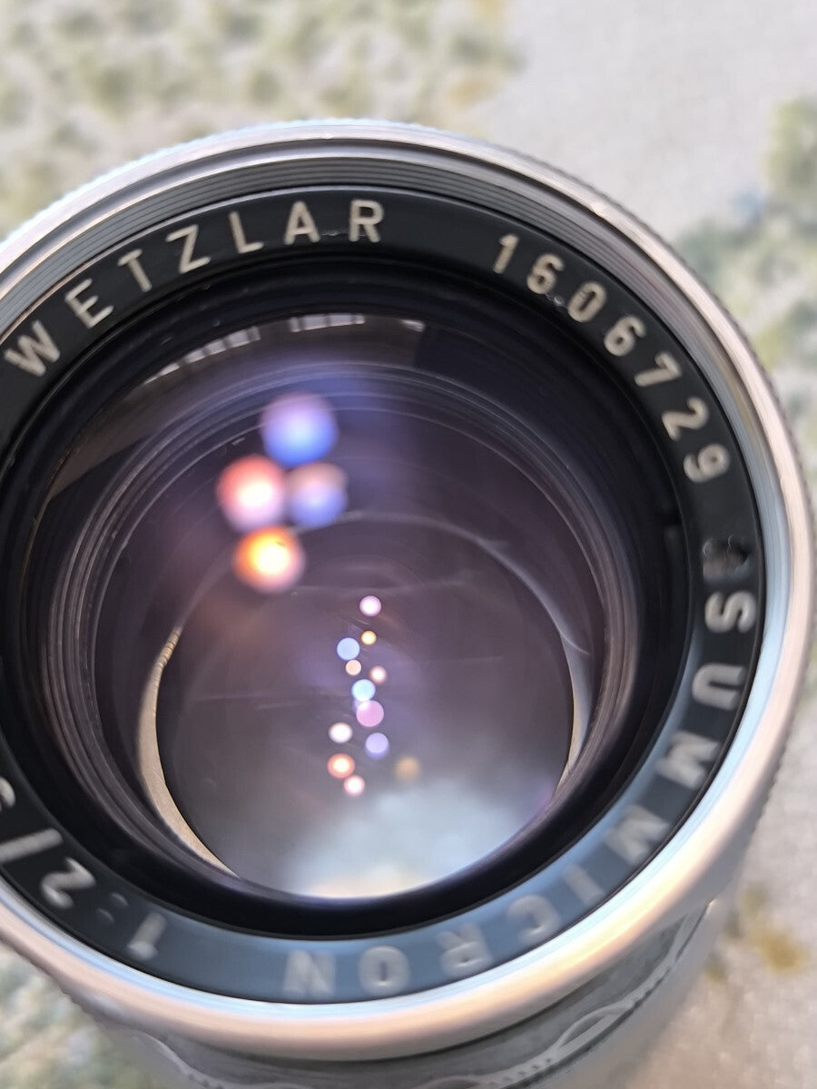 Rare item Leica Summicron 1:2/50 Reverse knurling Early Leica Summicron 50mm F2 fixed lens barrel [x1201000555]