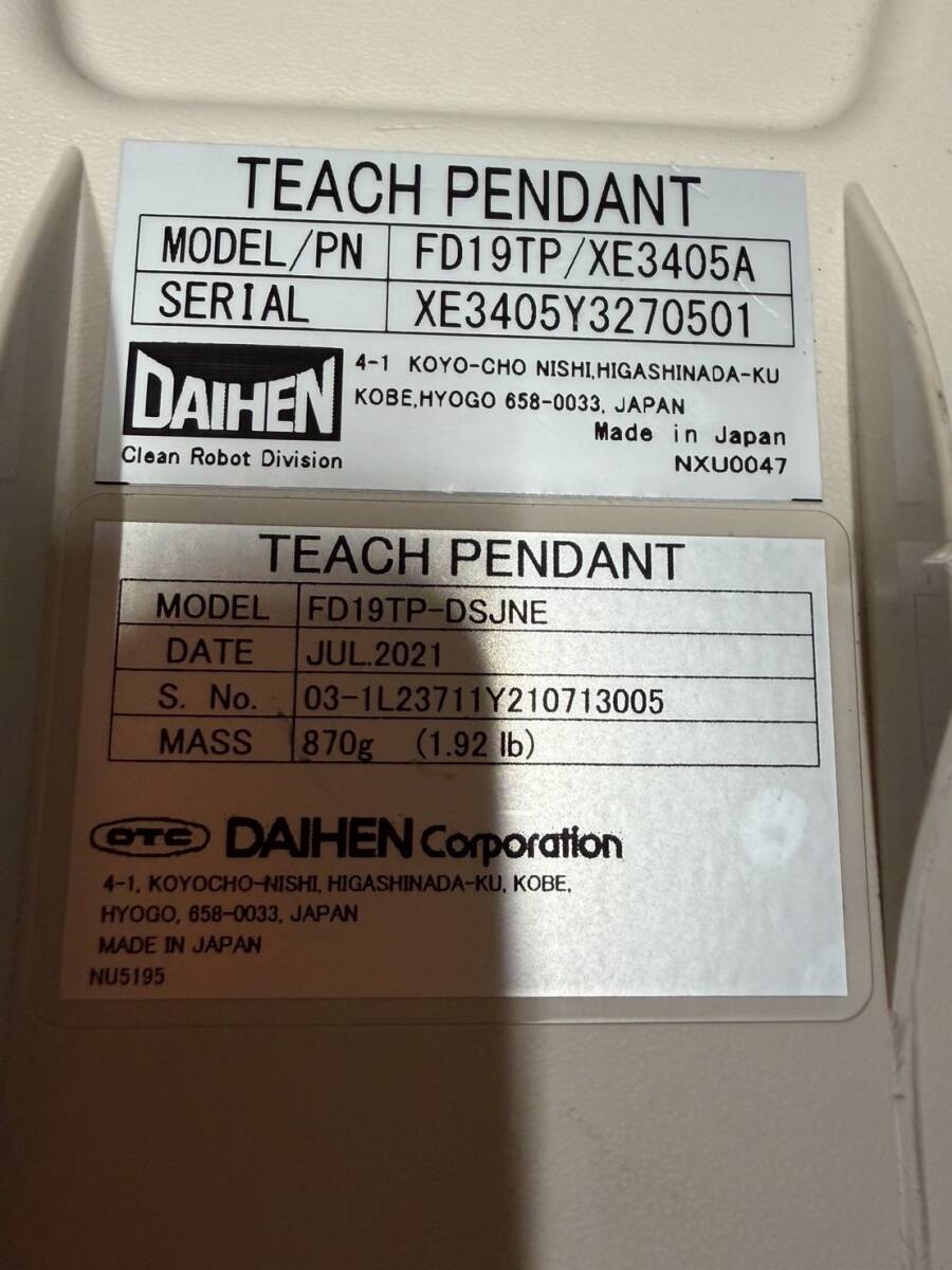 DAIHEN FD19TP/XE3405A Teach Pendant Industrial Robot Controller [d1208223667]