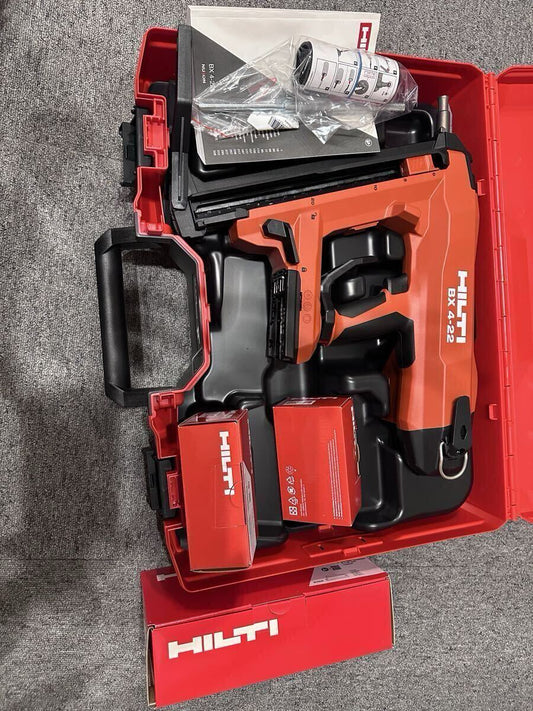 HILTI BX 4-22 Cordless Rechargeable Concrete Nailer Case Charger Battery New [1211497126]