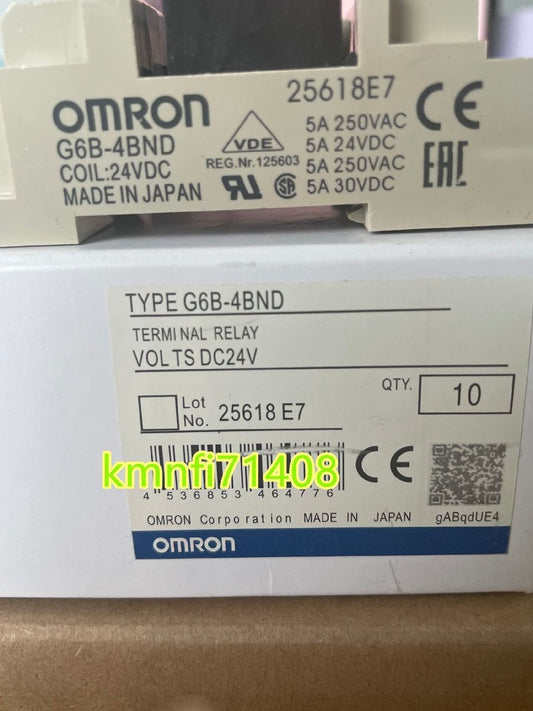 Mitsubishi Electric Omron G6B-4BND DC24V/24VDC Terminal Relay 100 Piece Set [p1211730167]