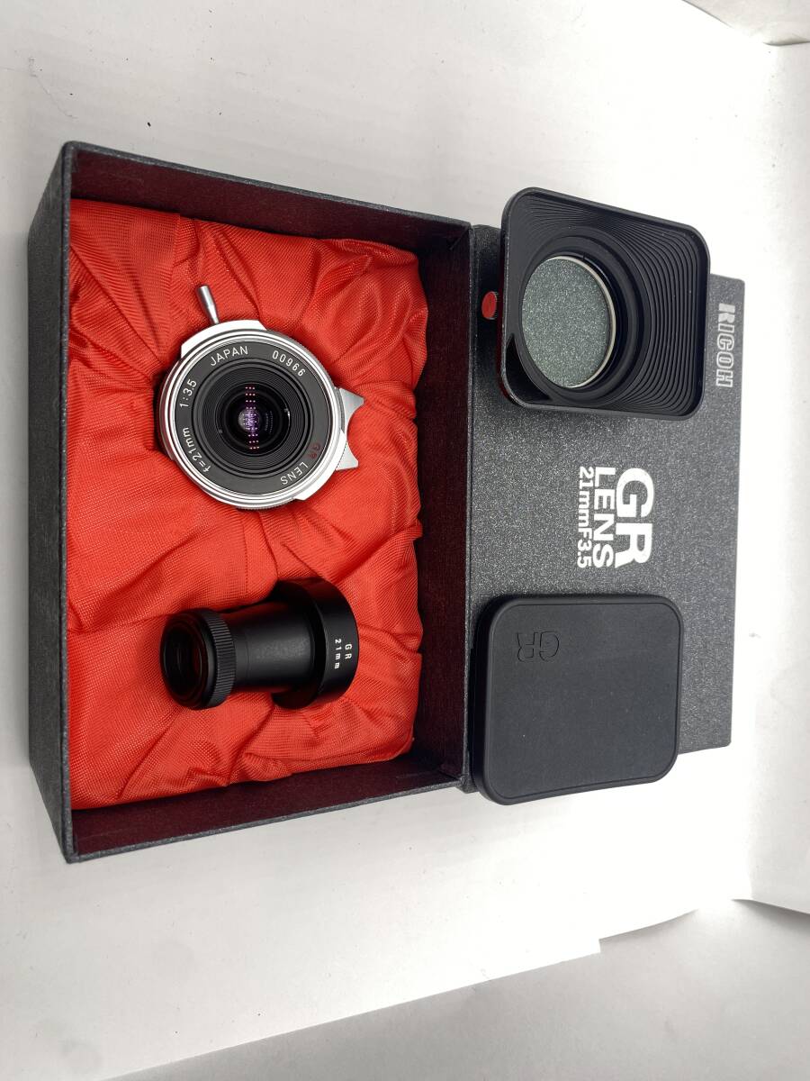 Ricoh GR LENS 21mm f/3.5 for Leica L39 Screw Mount with Finder, Hood, Cap [p1212389388]