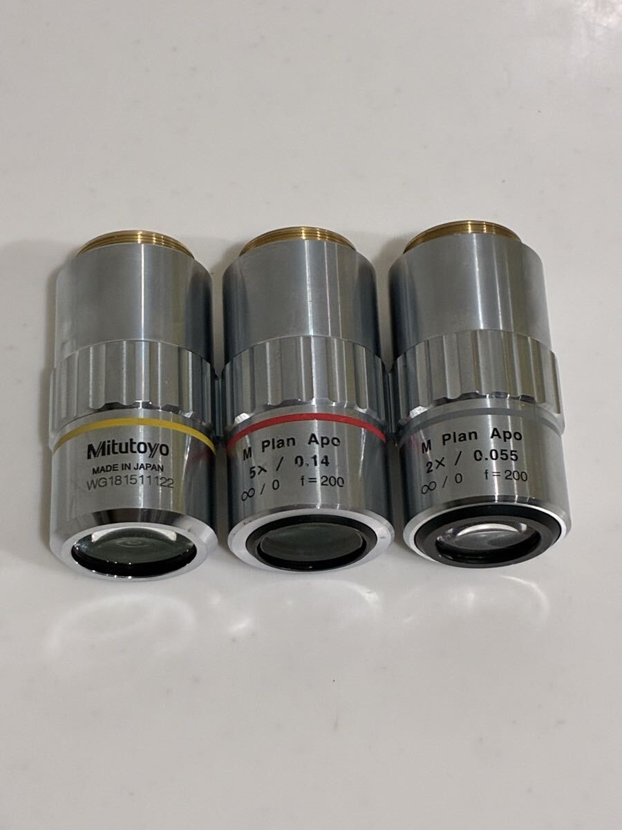 Mitutoyo M Plan Apo Microscope Objective Lens Set of 3 2X/0.055 5X/0.14 10X/0.28 [h1216212934]