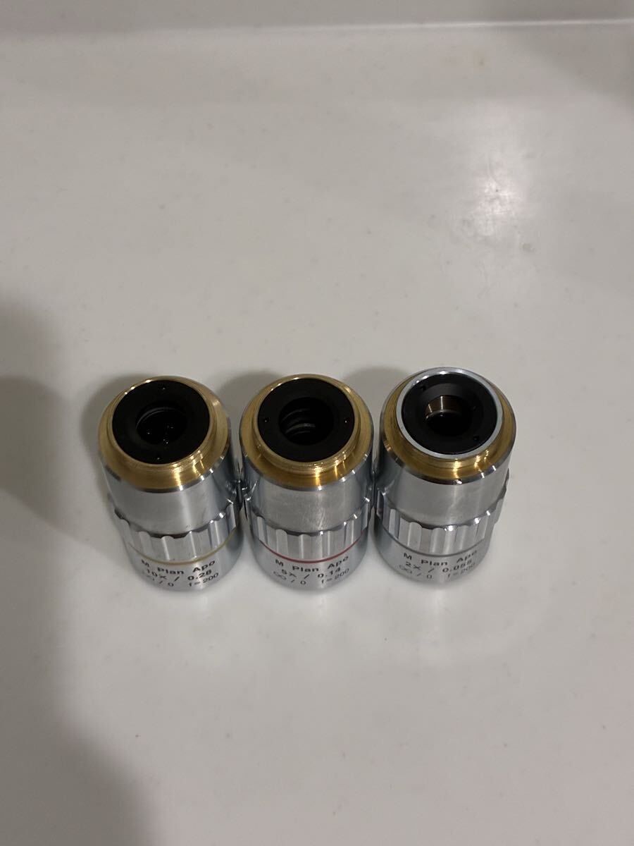 Mitutoyo M Plan Apo Microscope Objective Lens Set of 3 2X/0.055 5X/0.14 10X/0.28 [h1216212934]