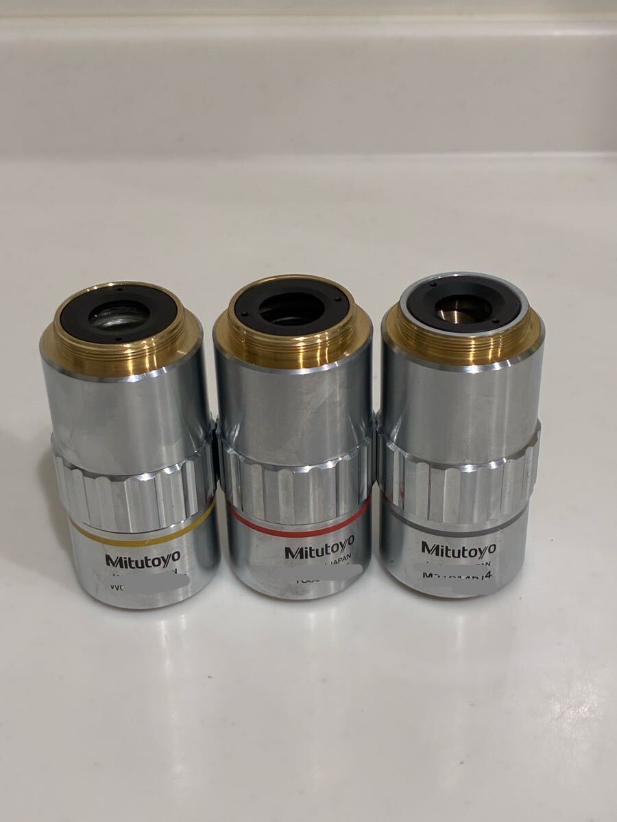 Mitutoyo M Plan Apo Microscope Objective Lens Set of 3 2X/0.055 5X/0.14 10X/0.28 [h1216212934]