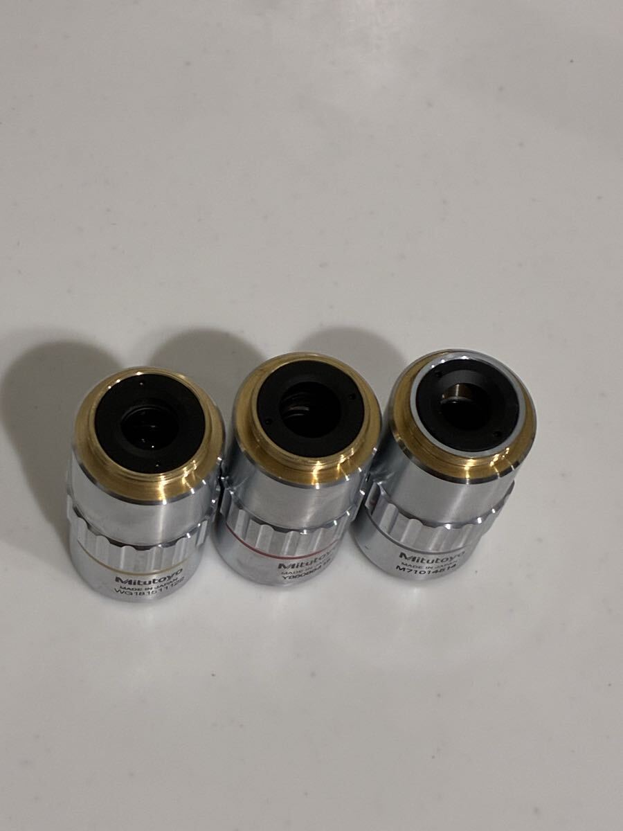 Mitutoyo M Plan Apo Microscope Objective Lens Set of 3 2X/0.055 5X/0.14 10X/0.28 [h1216212934]