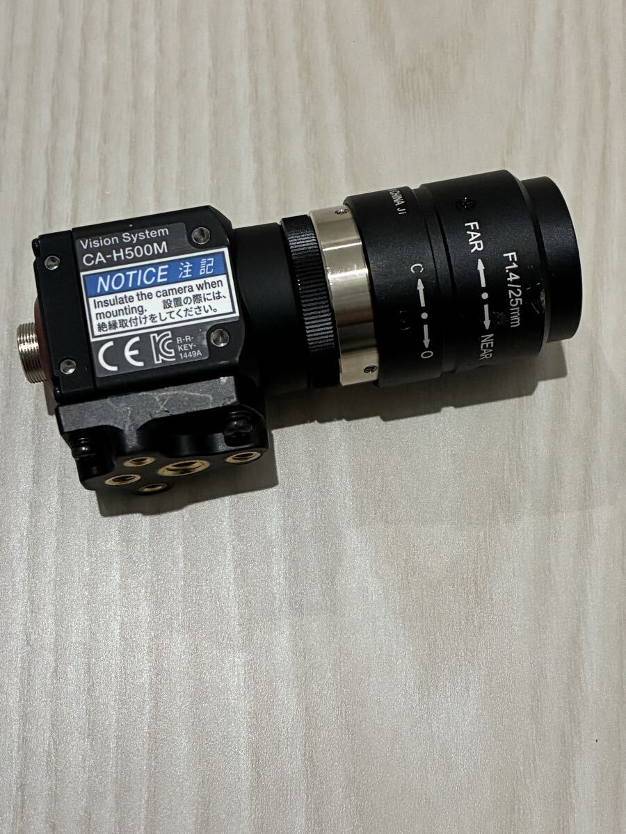 Keyence CA-H500M Black and White Camera 16x Speed 5 Megapixel with Lens (as-is) [e1216216337]