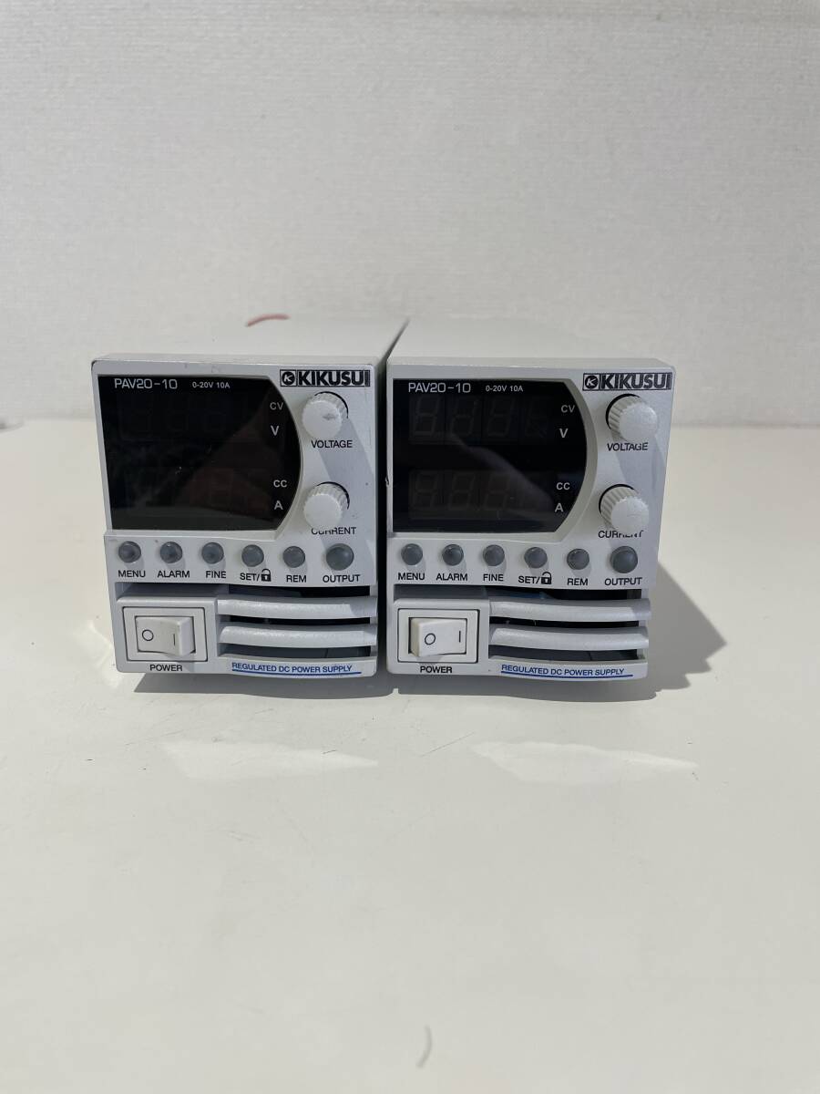 Kikusui PAV20-10 Variable Switching Power Supply 0-20V 10A 2 Units (untested) [p1216829674]