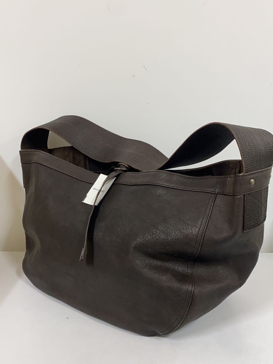 Taiga Takahashi T.T Shoulder Bag Leather Brown Newsboy Bag [w1218017443]