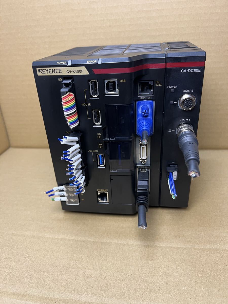 Keyence CV-X400F Image Sensor Controller with CA-DC60E [f1218042188]