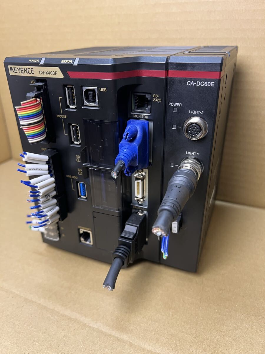 Keyence CV-X400F Image Sensor Controller with CA-DC60E [f1218042188]