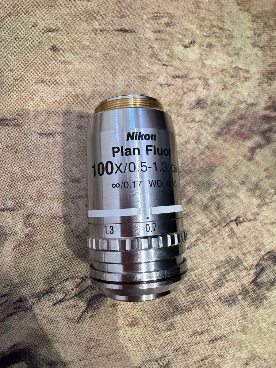 Nikon CFI 100X/0.5-1.3 Oil Iris Microscope Objective (as-is) [s1218086309]