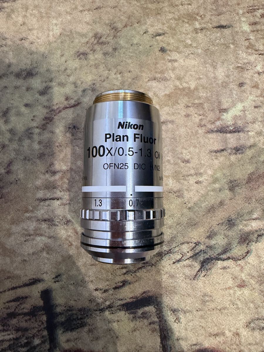 Nikon CFI 100X/0.5-1.3 Oil Iris Microscope Objective (as-is) [s1218086309]