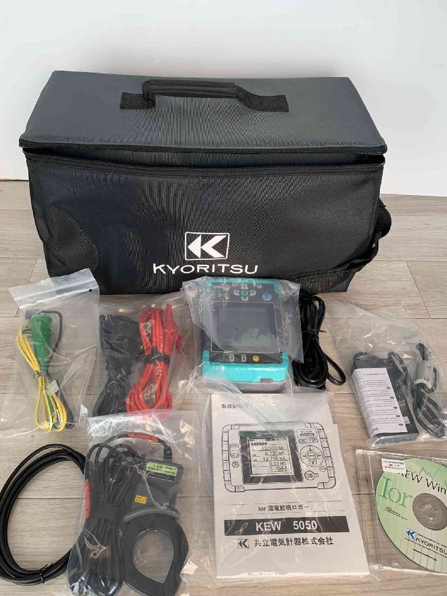 Kyoritsu KEW 5050-02 Electric Meter Earth Leakage Monitoring Logger with Clamp Sensor KEW 8177 [1218503691]