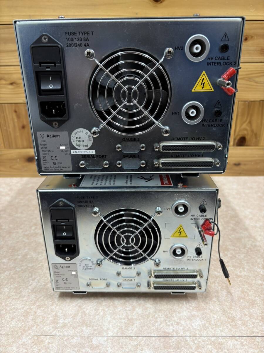 Agilent VARIAN 9297005 Dual Ion Pump Controller 2 Units (as-is) [d1220278960]