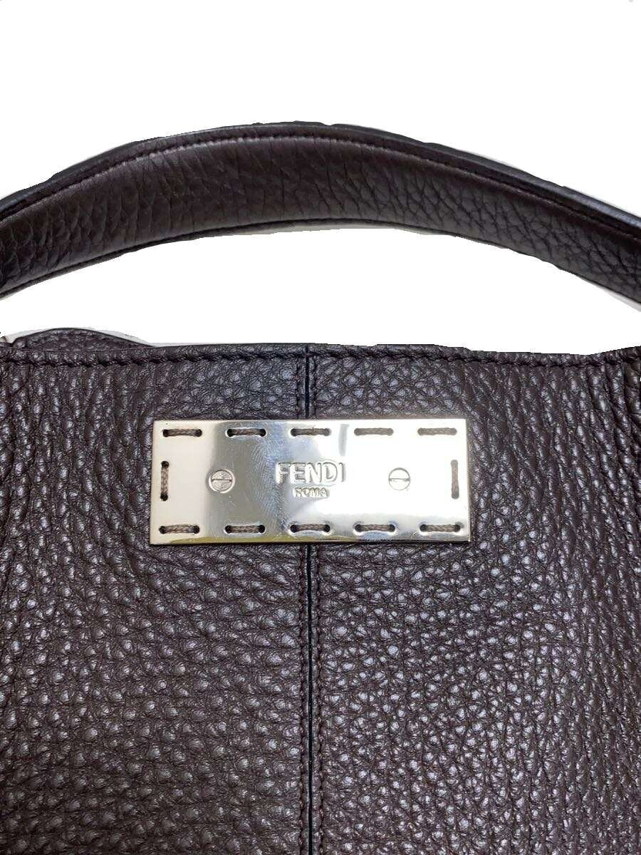 FENDI 7VA447 A6FW Shoulder Bag Leather Brown [j1225927655]