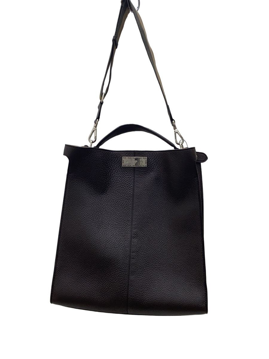 FENDI 7VA447 A6FW Shoulder Bag Leather Brown [j1225927655]