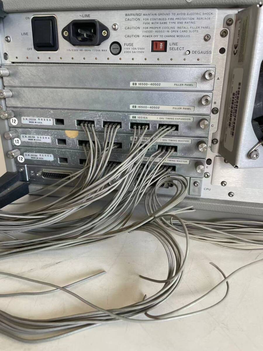 HP 16500B Logic Analyzer System Mainframe 5 Slot [x1226382013]