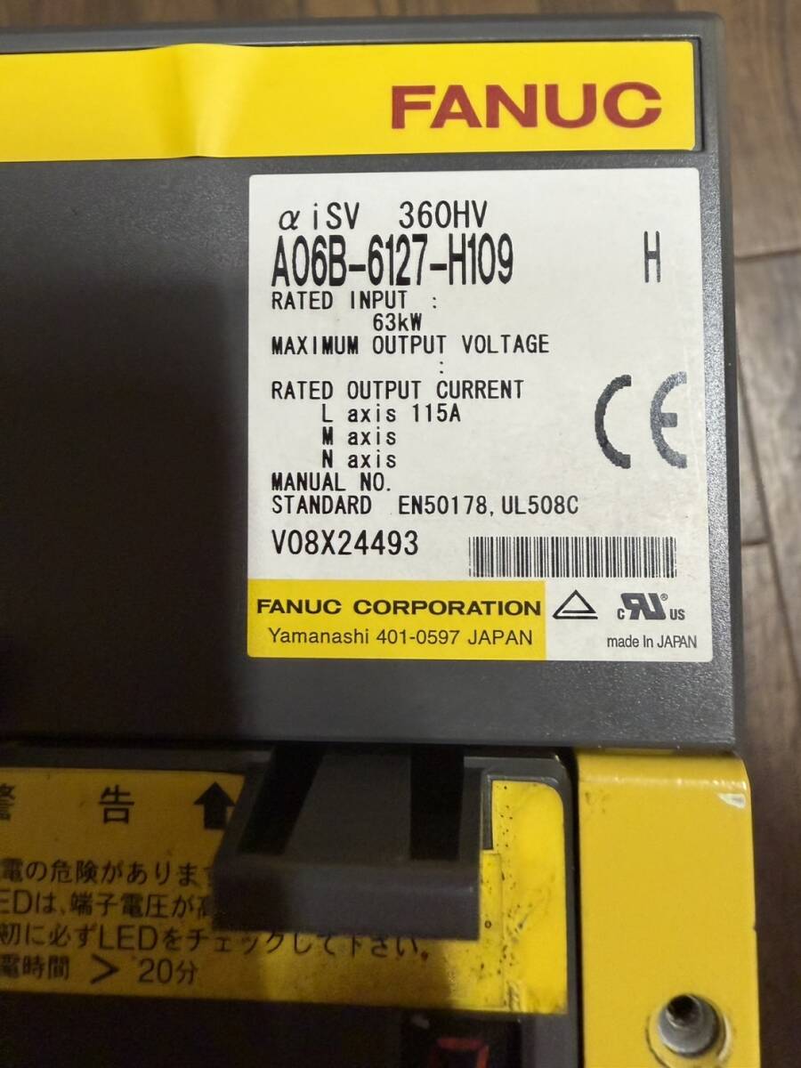 FANUC A06B-6127-H109 aiSV 360HV Servo Amplifier Module [l1227419532]