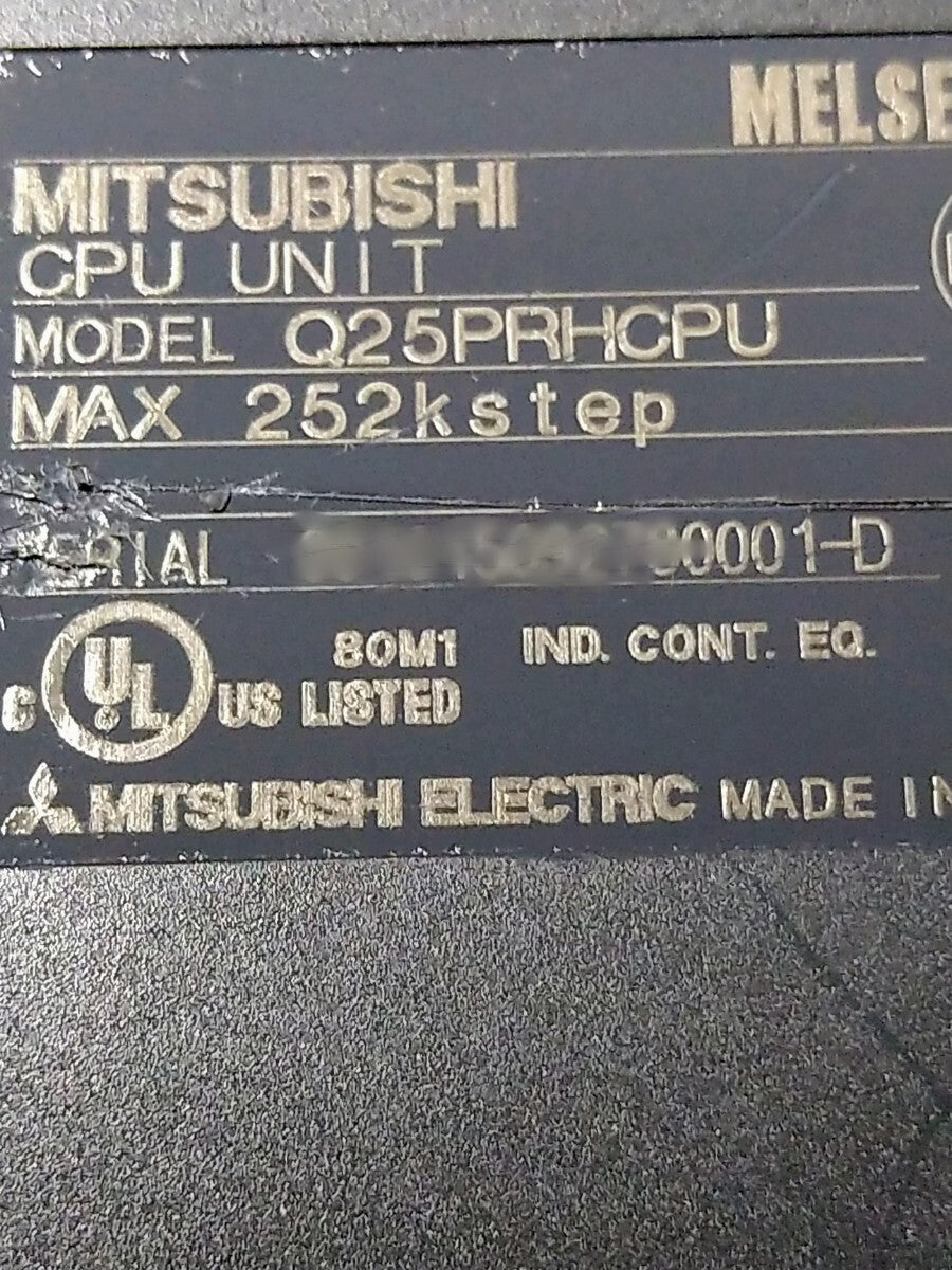 Mitsubishi Electric Q25PRHCPU Redundant PLC CPU 252ksteps [m1228364343]