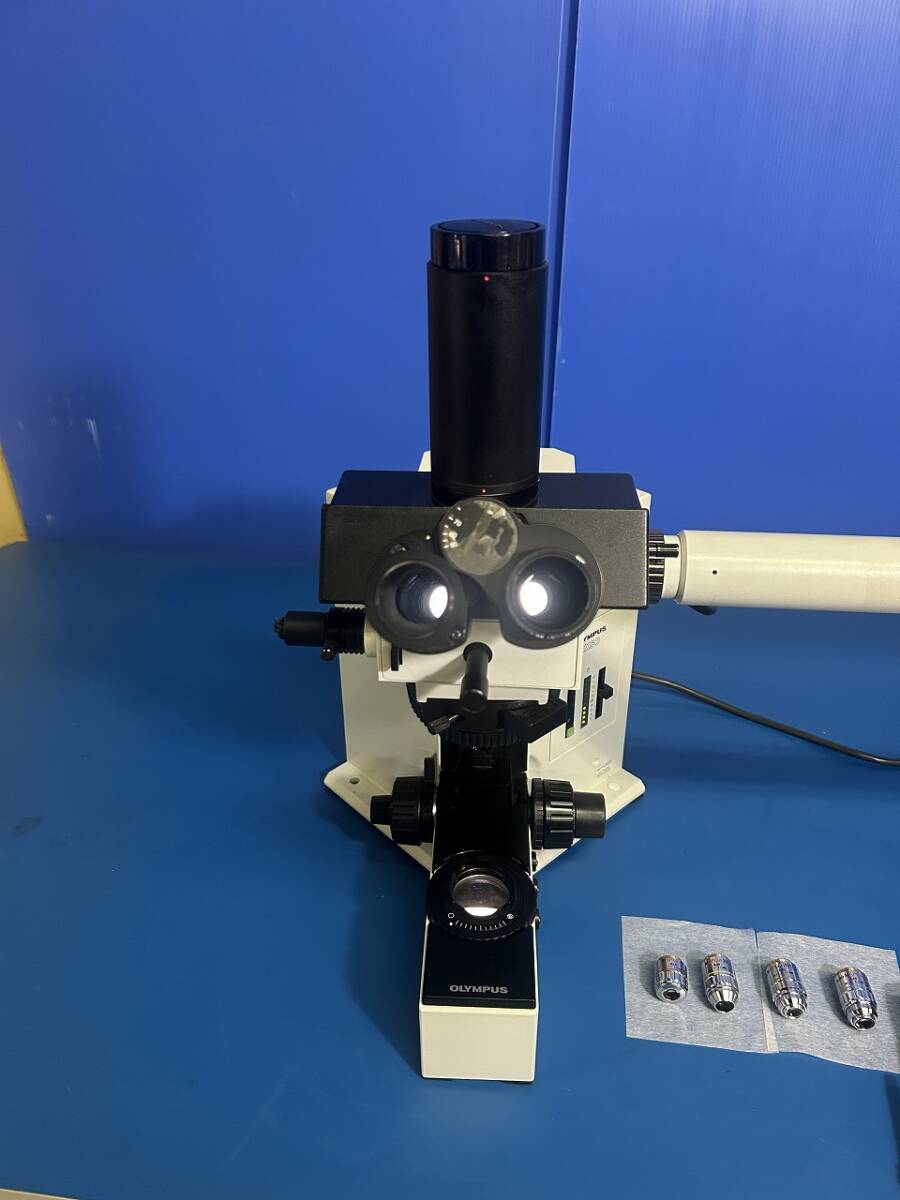 Olympus BX50F4 Biological Microscope with Trinocular Head [b1231849372]