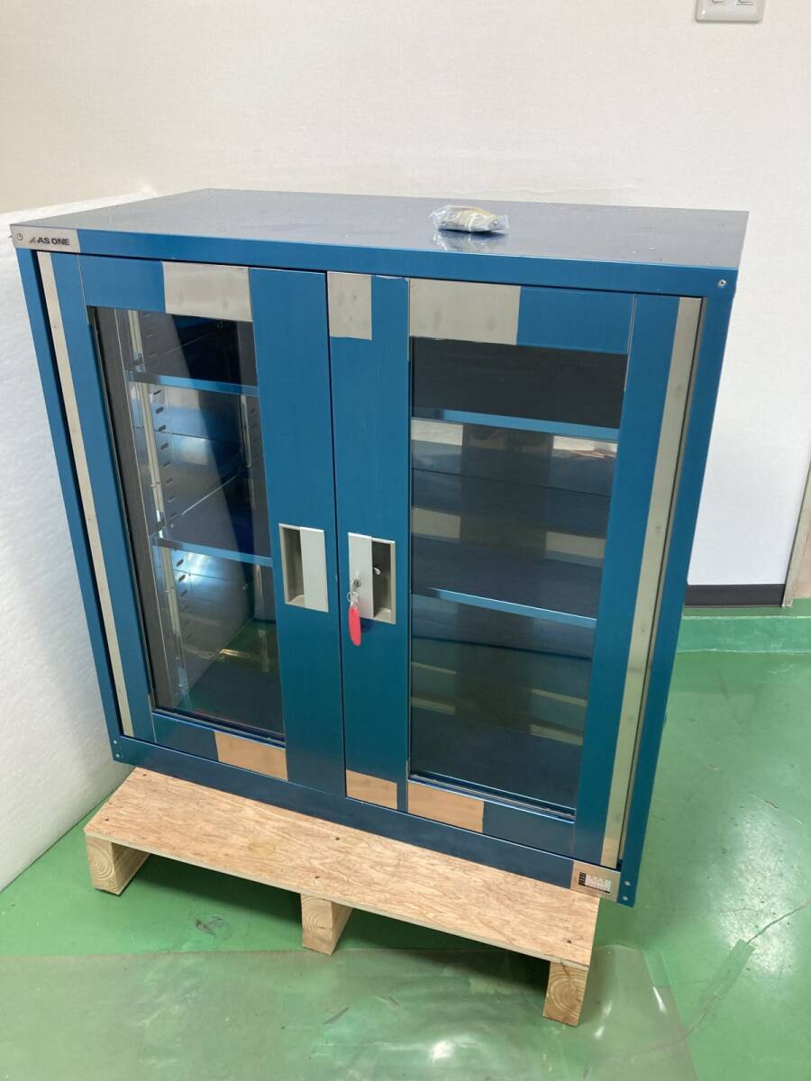 ASONE SKN2 Stainless Steel Chemical Storage Cabinet with Door [j1239452415]
