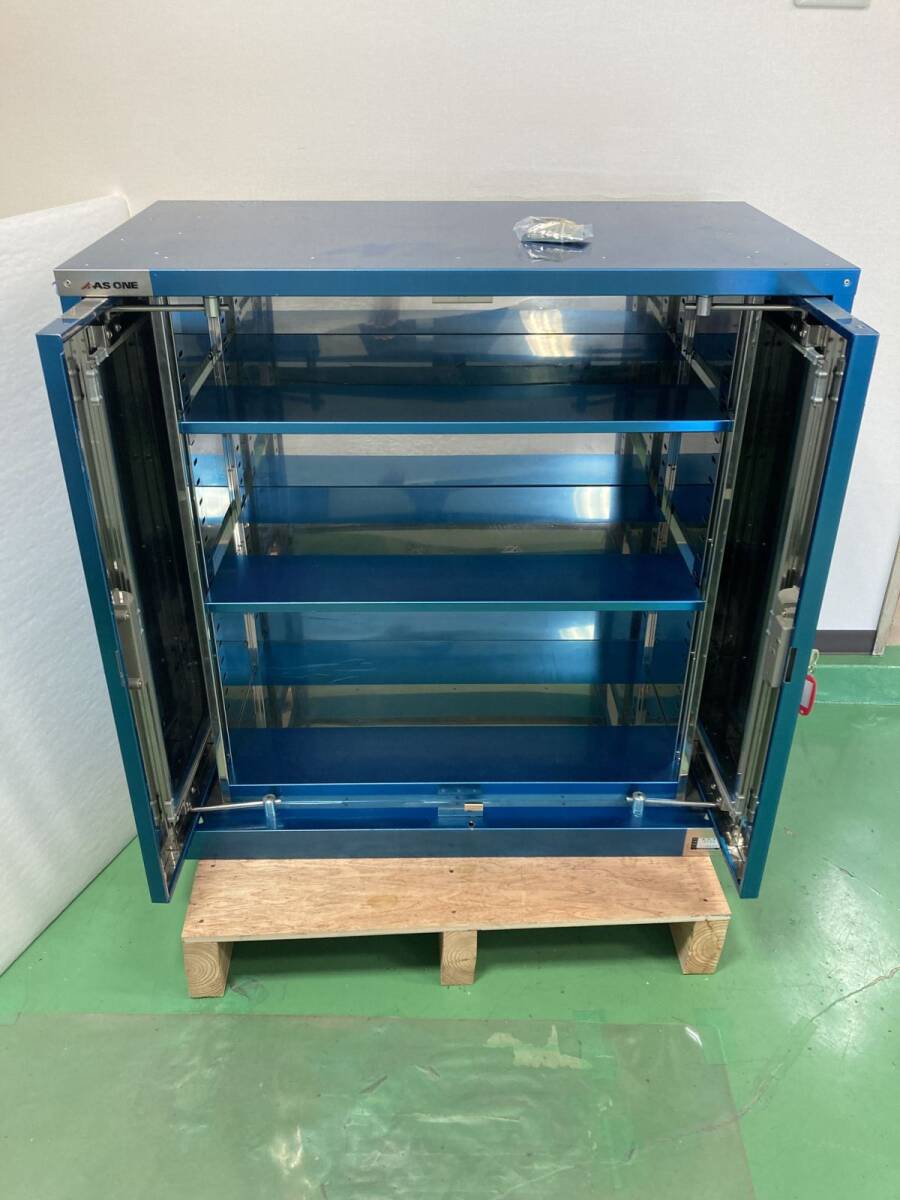 ASONE SKN2 Stainless Steel Chemical Storage Cabinet with Door [j1239452415]