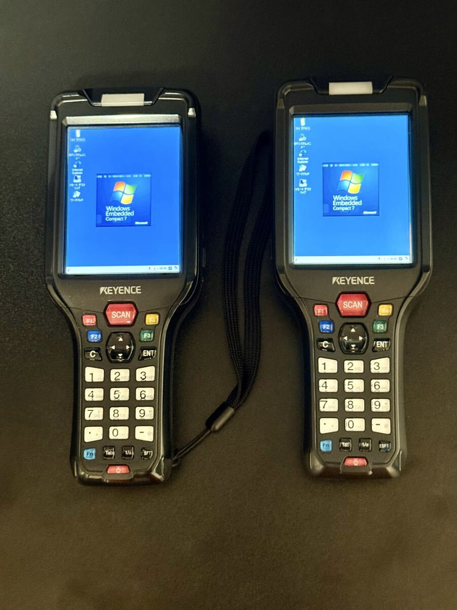 Keyence BT-W350 2 Units Handheld Terminal with BT-WUC8U Charger and BT-B5 Battery [t1243671825]