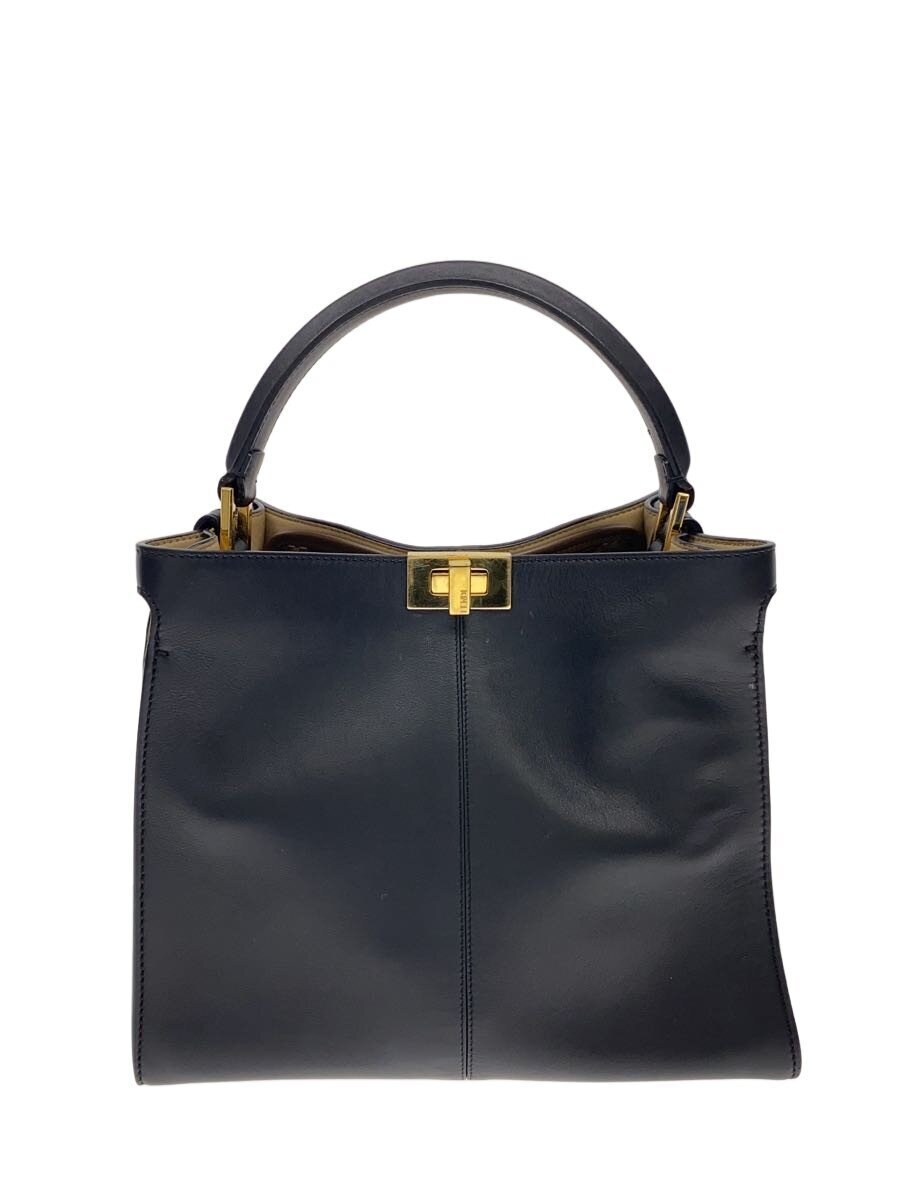 FENDI 8BN310 Peekaboo X-Lite Bag Leather Black [b1245667786]