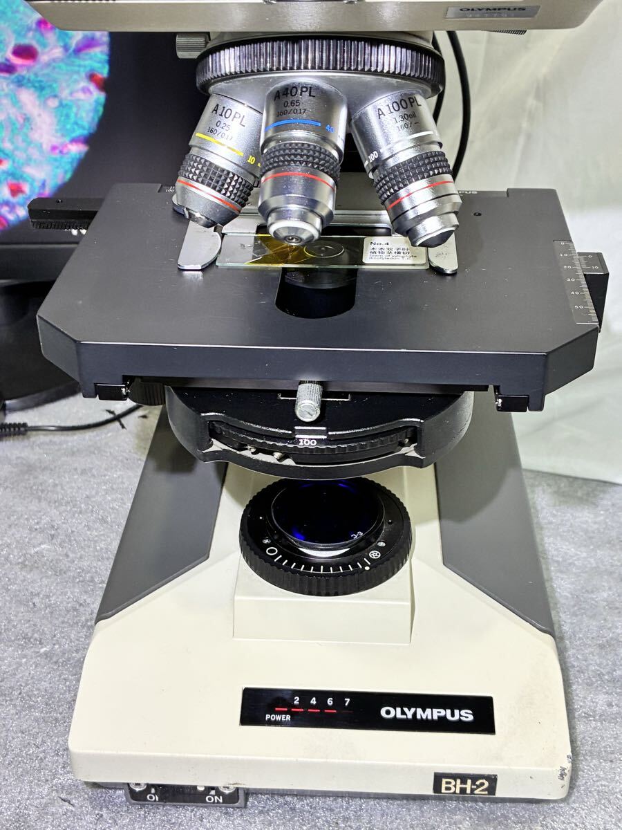 Olympus BH2 Phase Contrast Microscope with 3 Objective Lenses and Sony Camera [x1245984122]