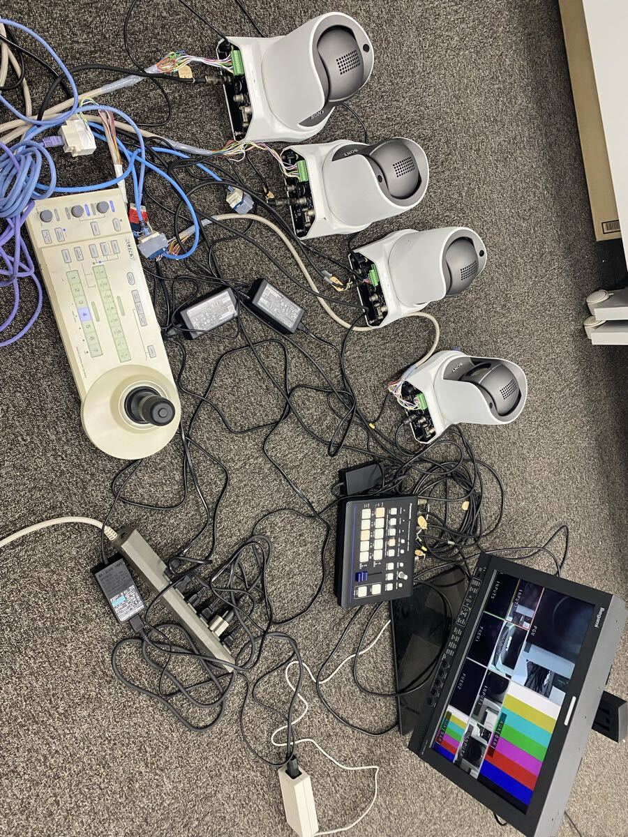 SONY BRC-Z330 Professional Camera 4 Units with Panasonic AW-HS50 Live Switcher [h1247942505]