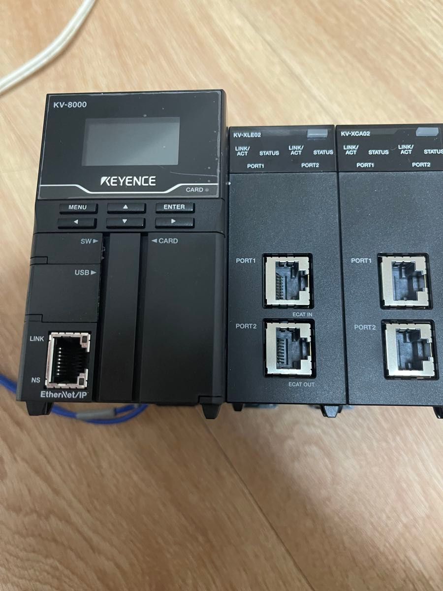 Keyence KV-8000 CPU Unit KV-XLE02 KV-XCA02 Set [z703882534]