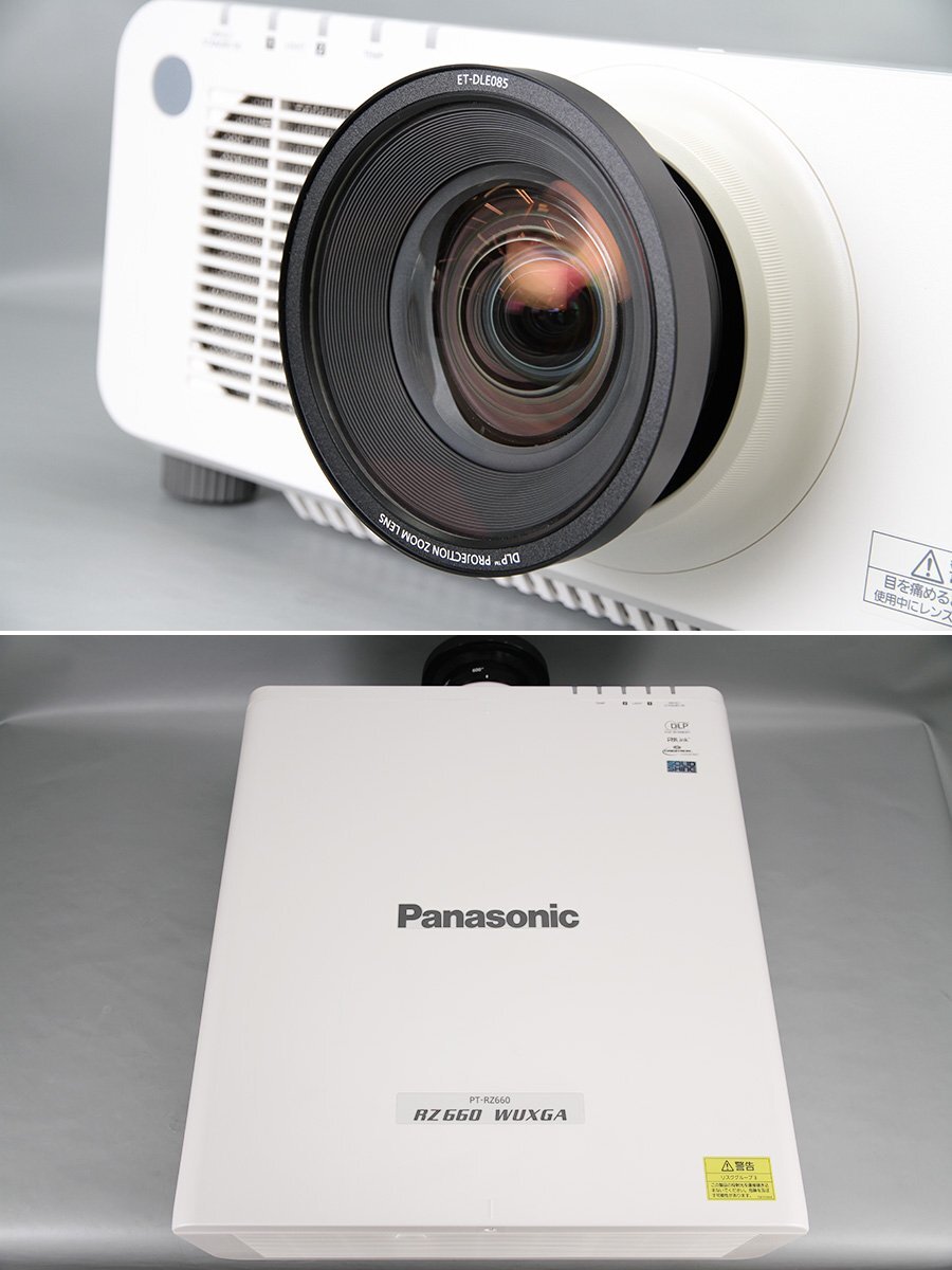 Panasonic PT-RZ660JW DLP Projector 6000 Lumens 20h Usage with ET-DLE085 Lens [o1249473218]