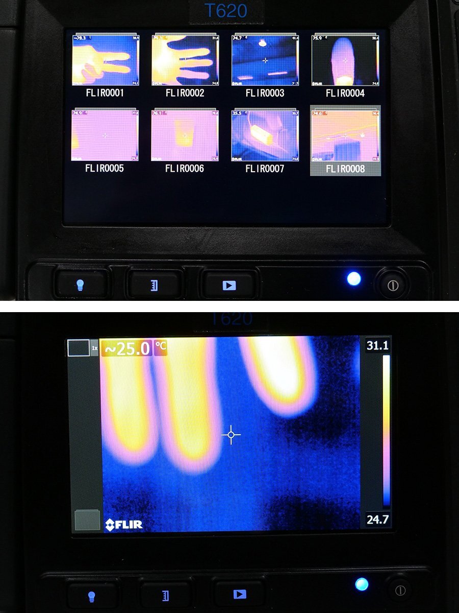 FLIR T620 Thermal Camera 640x480 with 2 Batteries and Charger [t1249459189]