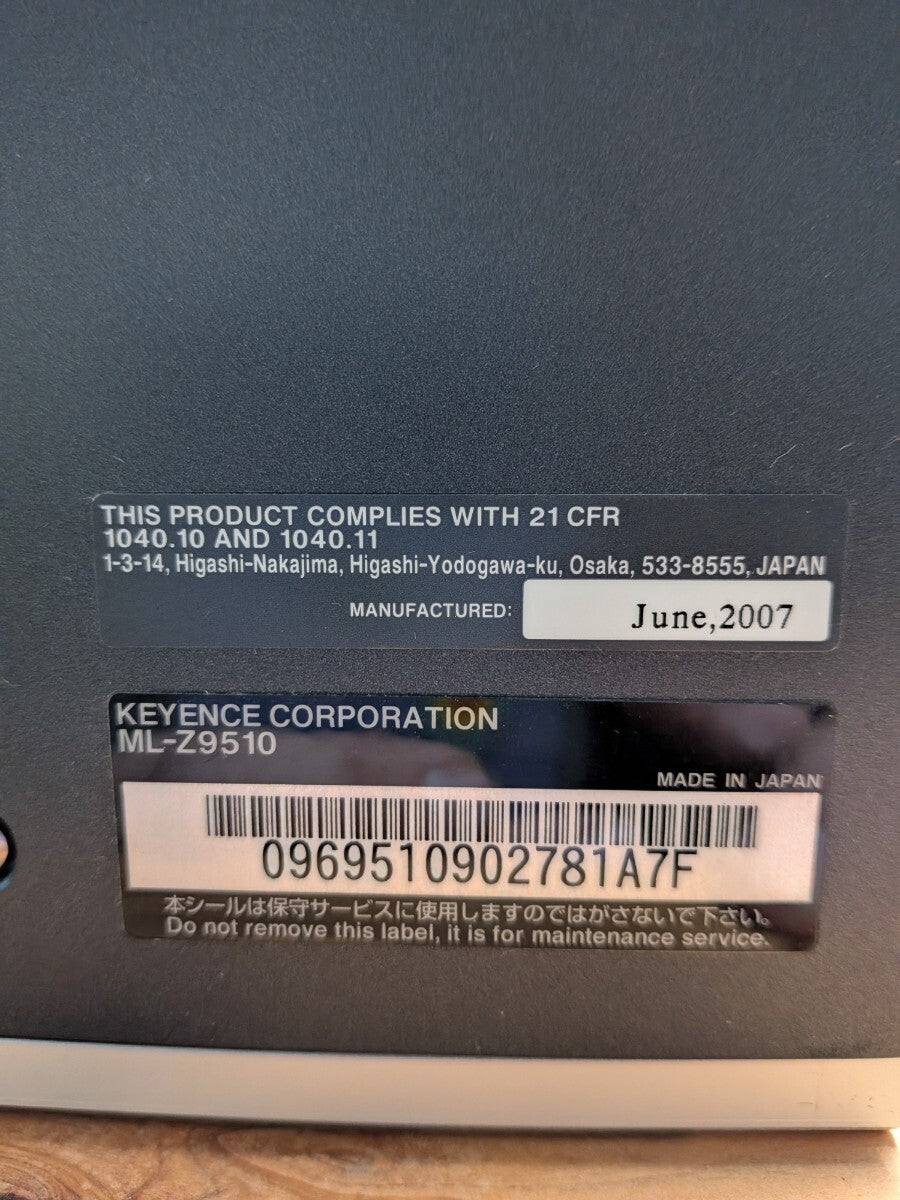 Keyence ML-Z9510 ML-Z9500 3-Axis Laser Marker (as-is) [o1250224773]
