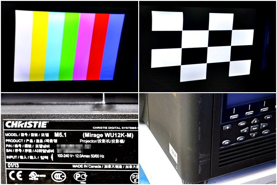 CHRISTIE Mirage WU12K-M DLP Projector 11800 Lumens WUXGA Large Remote Control 2 Lamps [v1161335680]