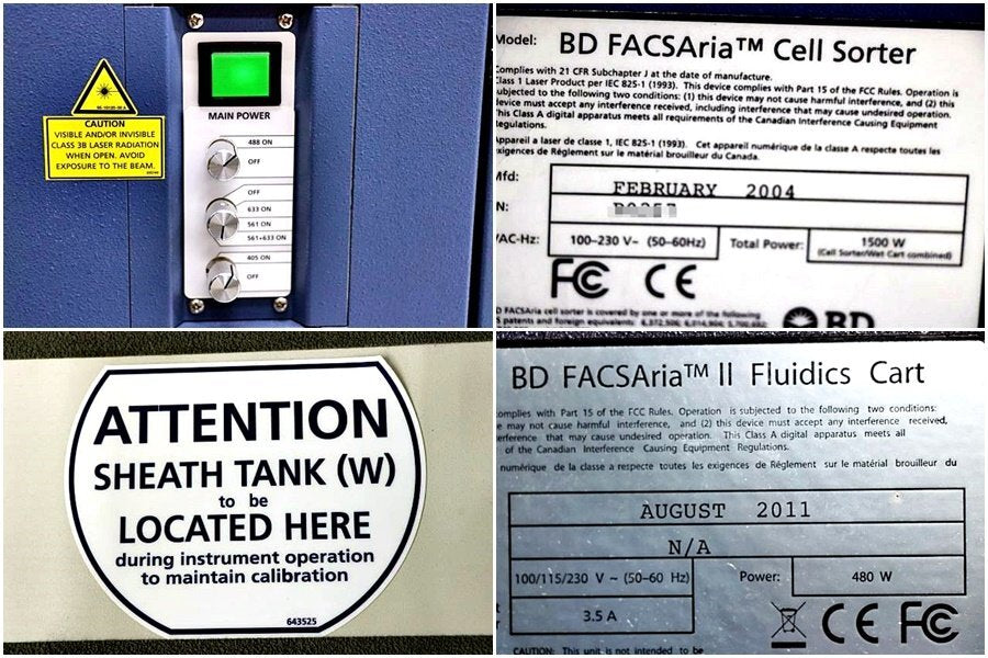 Becton Dickinson FACSAria III Cell Sorter & Fluidics Cart [v1193632994]