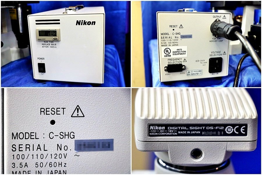 Nikon ECLIPSE TS100 Inverted Culture Microscope DS-L3 C-SHG C-W10xB/22 with Manual and Accessories [j1198183695]
