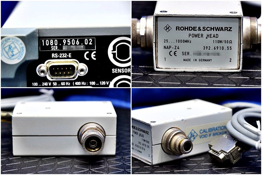 R&S Rohde Schwarz NRT Power Reflection Meter + NAP-Z4 RF Powerhead [x1203209550]
